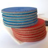 jeu de palet d'interieur en cuir rouge et bleu | PALTO
