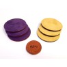 jeu de palet d'interieur en cuir jaune et violet | PALTO