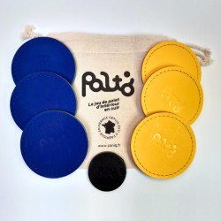 jeu de palet d'interieur en cuir bleu et jaune| PALTO