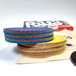 jeu de palet d'interieur en cuir bleu et jaune| PALTO