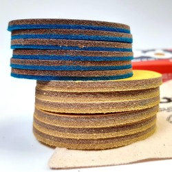 jeu de palet d'interieur en cuir bleu et jaune | PALTO