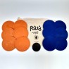 jeu de palet d'interieur en cuir orange et bleu | PALTO
