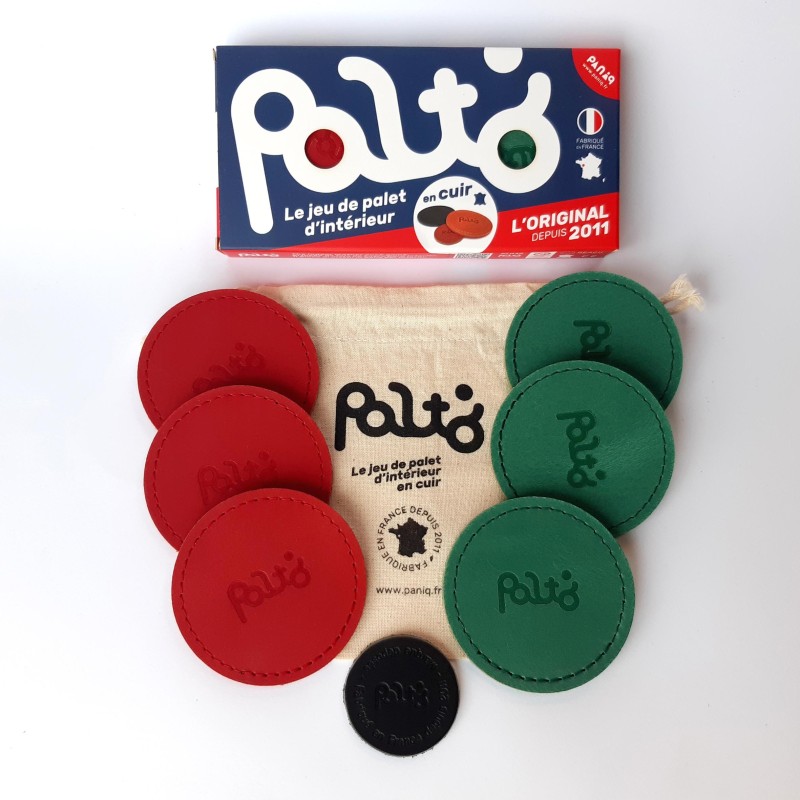 jeu de palet d'interieur en cuir rouge et vert| PALTO