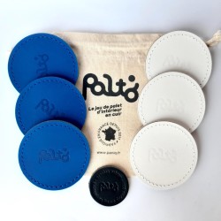 jeu de palet d'interieur en cuir bleu et blanc| PALTO