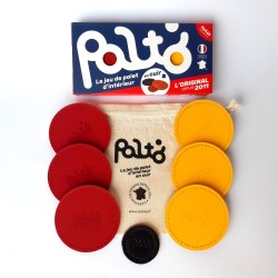 jeu de palet d'interieur en cuir rouge et jaune| PALTO