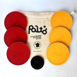 jeu de palet d'interieur en cuir rouge et jaune| PALTO