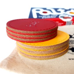 jeu de palet d'interieur en cuir rouge et jaune| PALTO